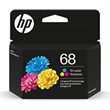 HP 68 Tri Colour Ink Cartridge, 7FP20TA Works With HP Envy 6120 Series, Envy 6130 Series, Envy 6520 Series, Envy 6530 Series Inkjet Printers